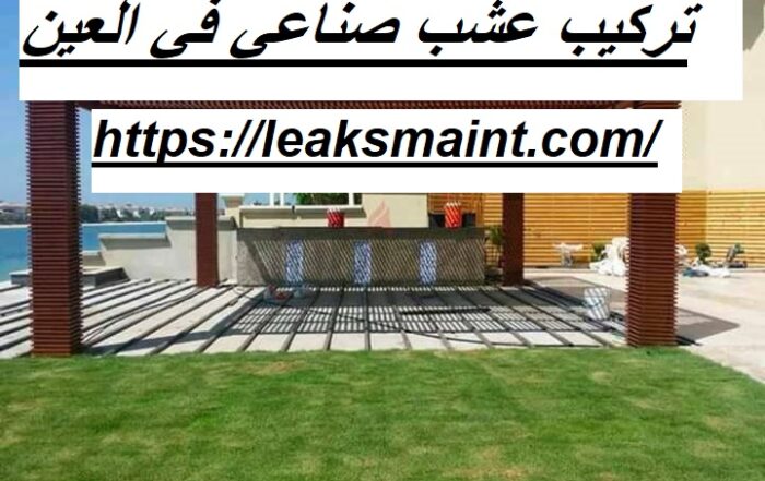 تركيب عشب صناعي في العين